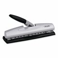 Swingline 12-Sheet LightTouch Desktop Two-to-Three-Hole Punch, 9/32" Holes, Black/Silver A7074026E